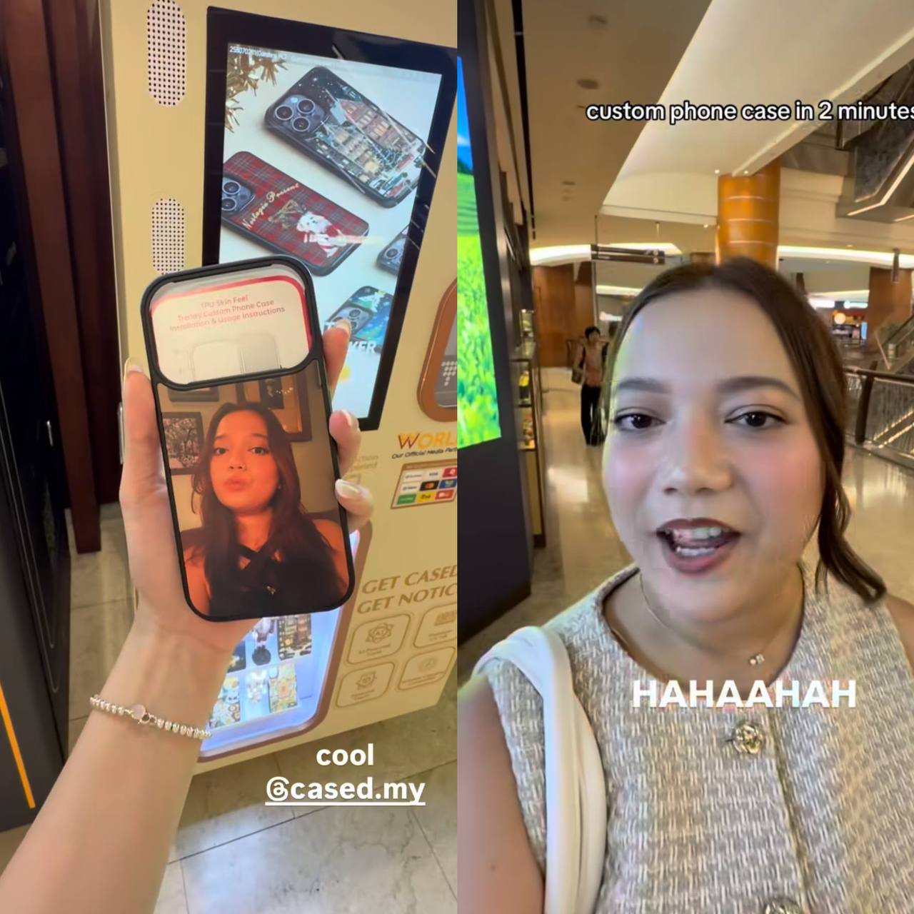Leona Buat Phone Case ‘Muka Sendiri’ Guna Mesin Layan Diri, Hiburan T20 Kata Netizen