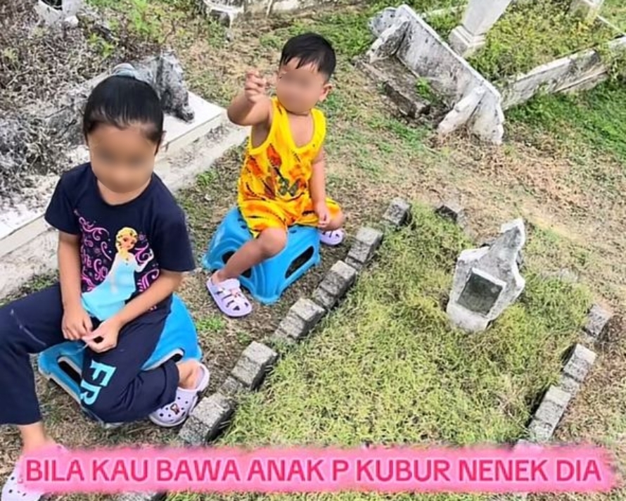 [VIDEO] Respons Cucu Melawat Kubur Nenek Buat Ramai Terhibur- “Ni Pocong La Sebenarnya”