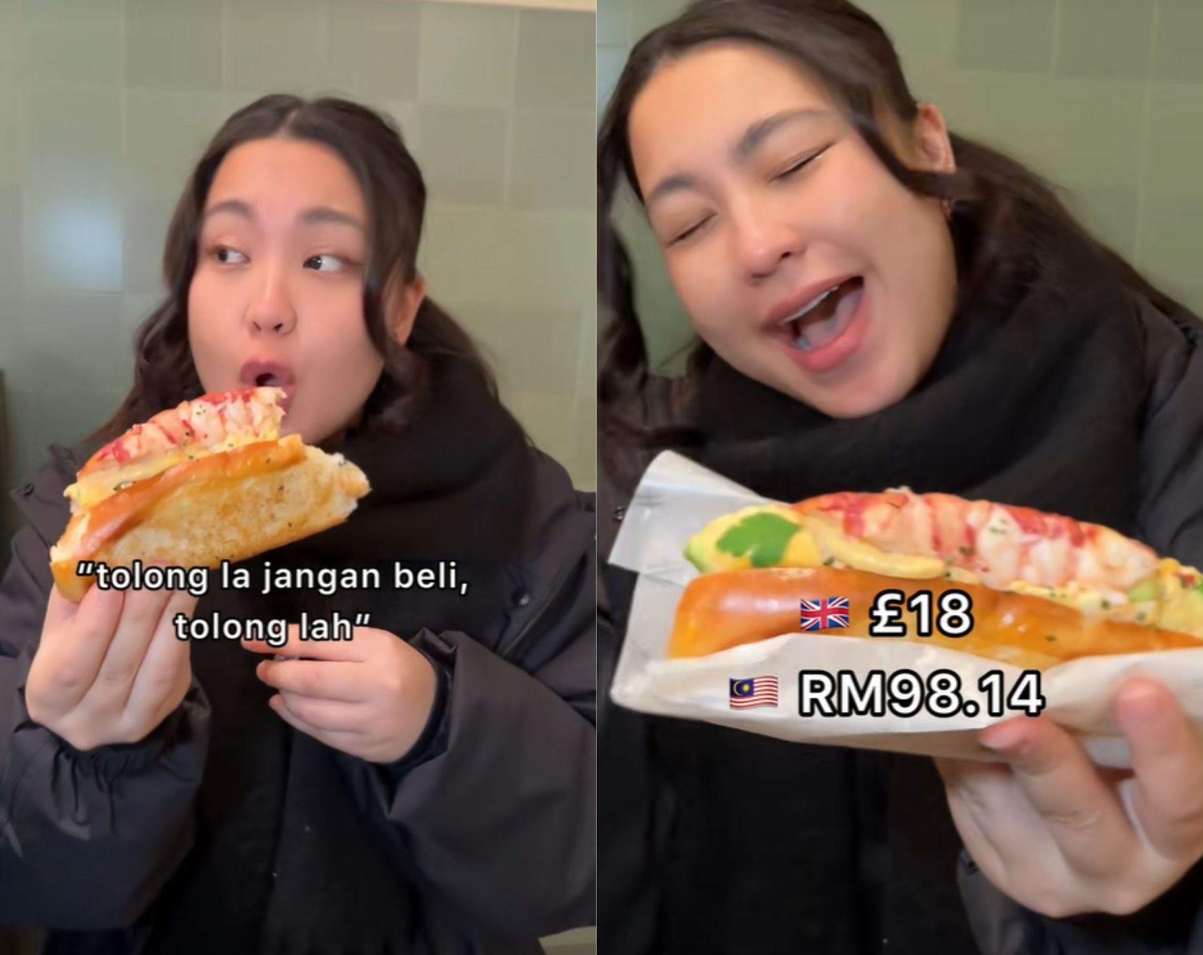 Janna Nick Terkejut Lobster Roll Harrods Viral: “RM98 Tapi Kosong Weh!”