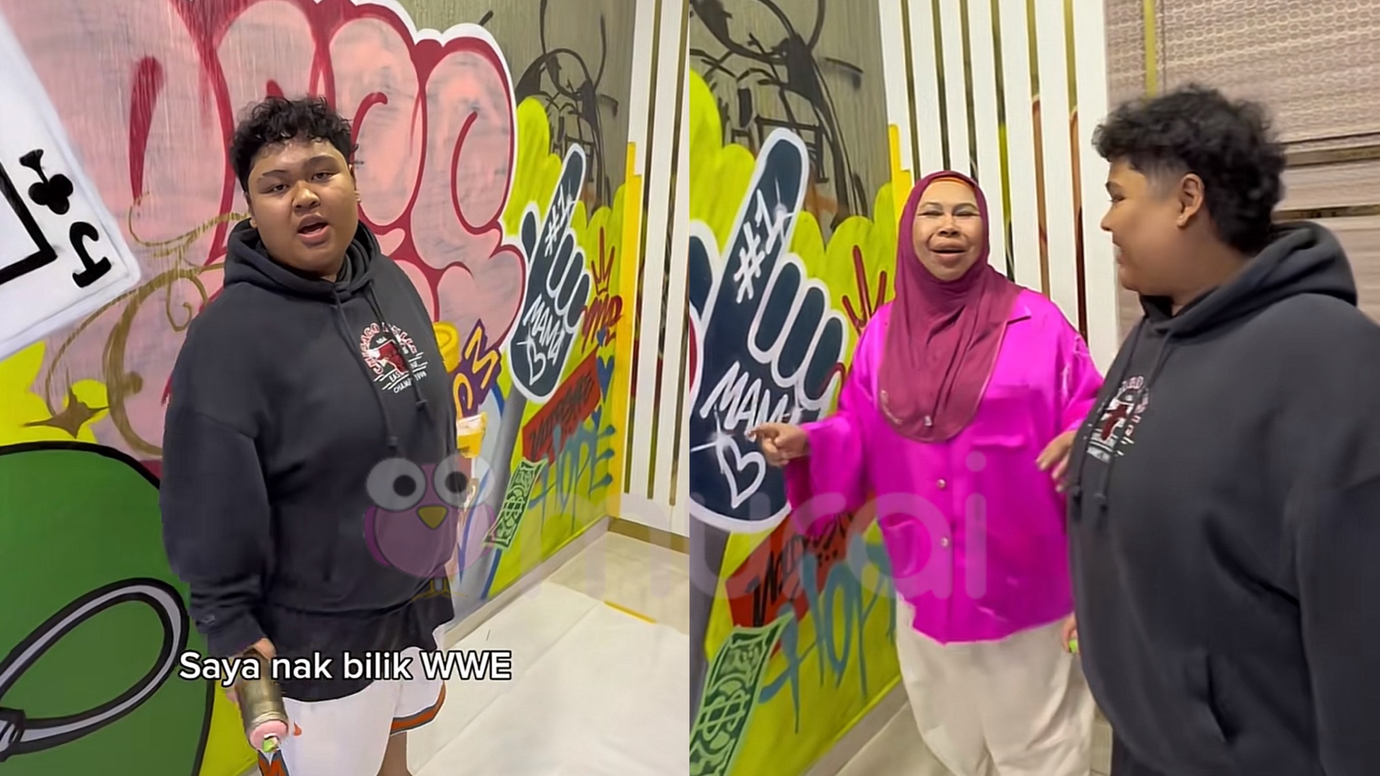 Cik B Kantoi ‘Conteng’ Bilik Tidur, Netizen Terhibur – “Auto Murung Mama Mu..”