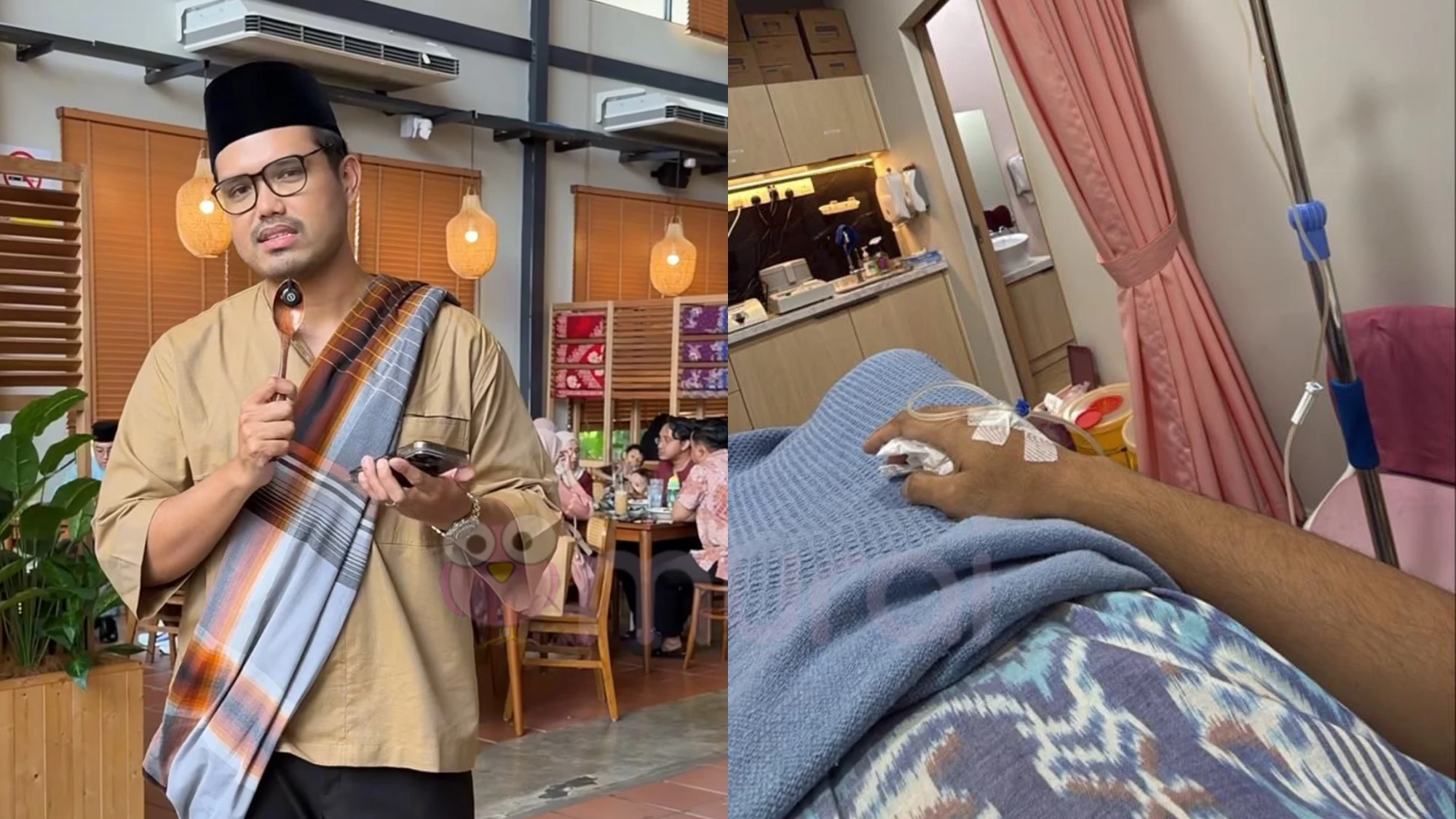 Khairul Aming Dimasukkan Ke Hospital, Sempat Pesan- “Jangan Lupa Minum Air Guys..”