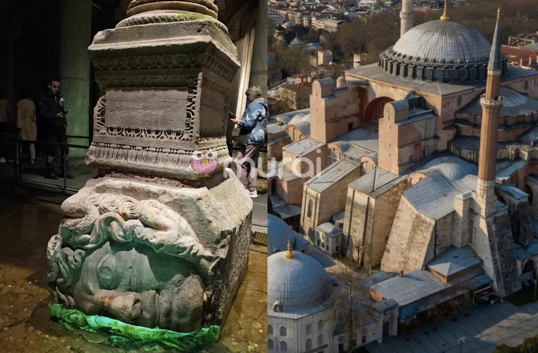 Misteri Kepala Medusa Mengiring ‘Disembunyikan’ Di Bawah Hagia Sophia Selama 1,500 Tahun