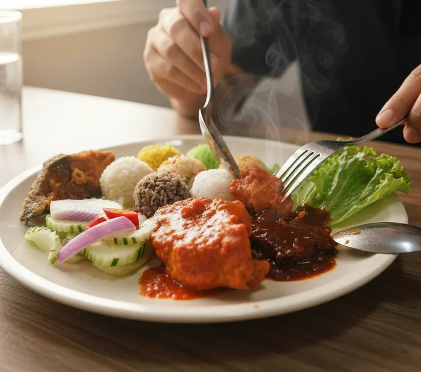 Penang Foodie Alert: Satu Pinggan, 7 Jenis Nasi di Bayan Lepas