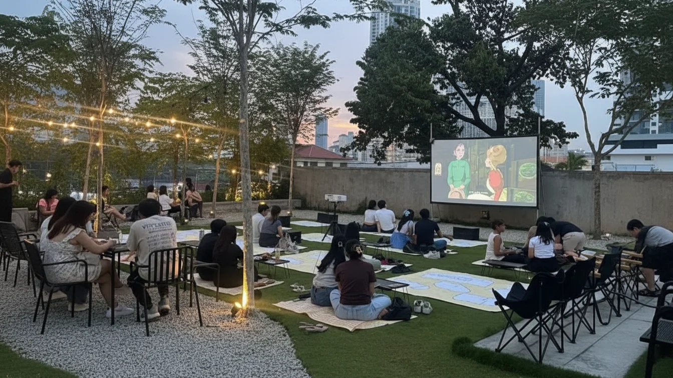 Outdoor Cinema di KL: Ini Sebab SunSan Bake Jadi Spot Movie Night Paling Estetik