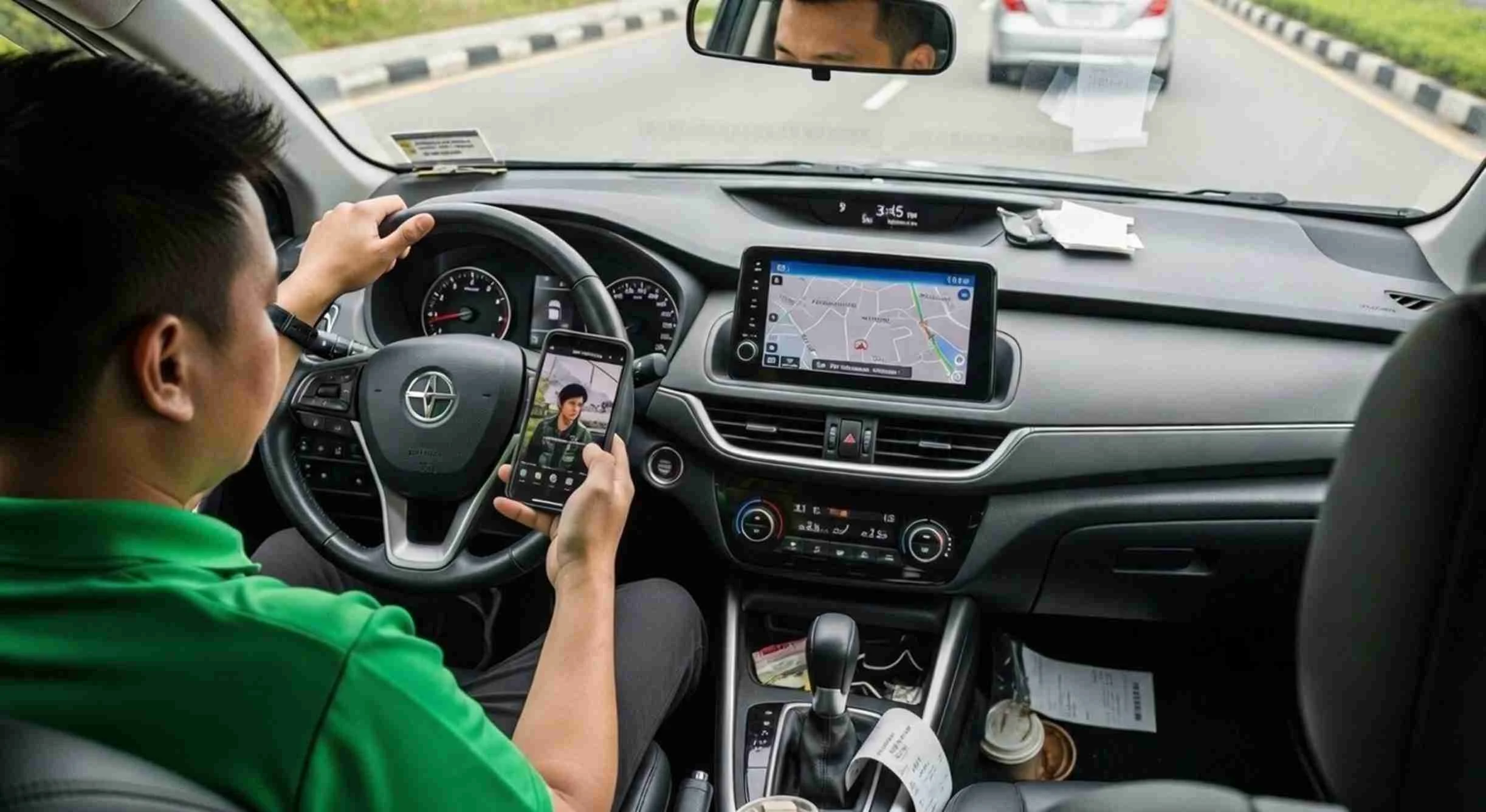 Pemandu E-Hailing Didakwa Tonton Video Ketika Memandu, Penumpang Luah Kebimbangan Soal Keselamatan