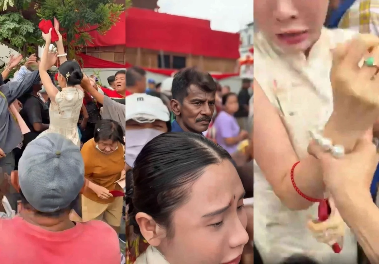 Niat Baik Bertukar Kecoh, Wanita Cedera Dipercayai Dirempuh Orang Ramai Ketika Agih Angpao