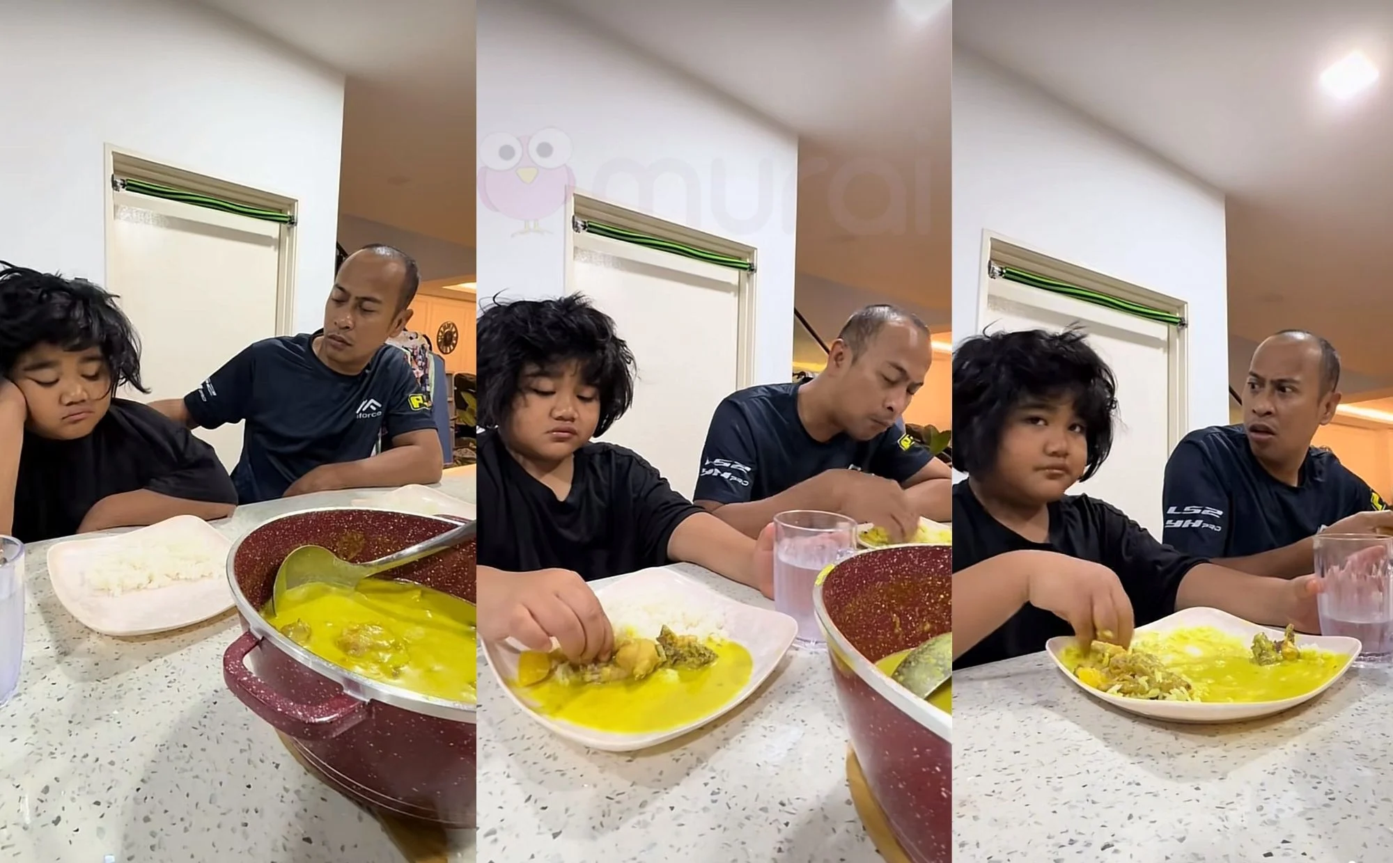 [VIDEO] Achey Kongsi Gelagat Tiara Sahur, Netizen Terhibur!-“Tiba-Tiba Tambah Nasi..”