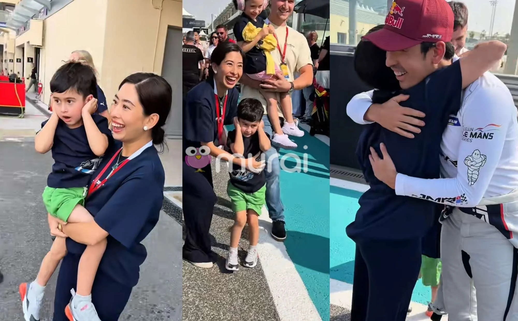 VIDEO Tunku Aminah Buat Kejutan Untuk Putera Jefri Di Johor Motor Racing Jadi Perhatian,-“Comelnya anak Tunku Inah”