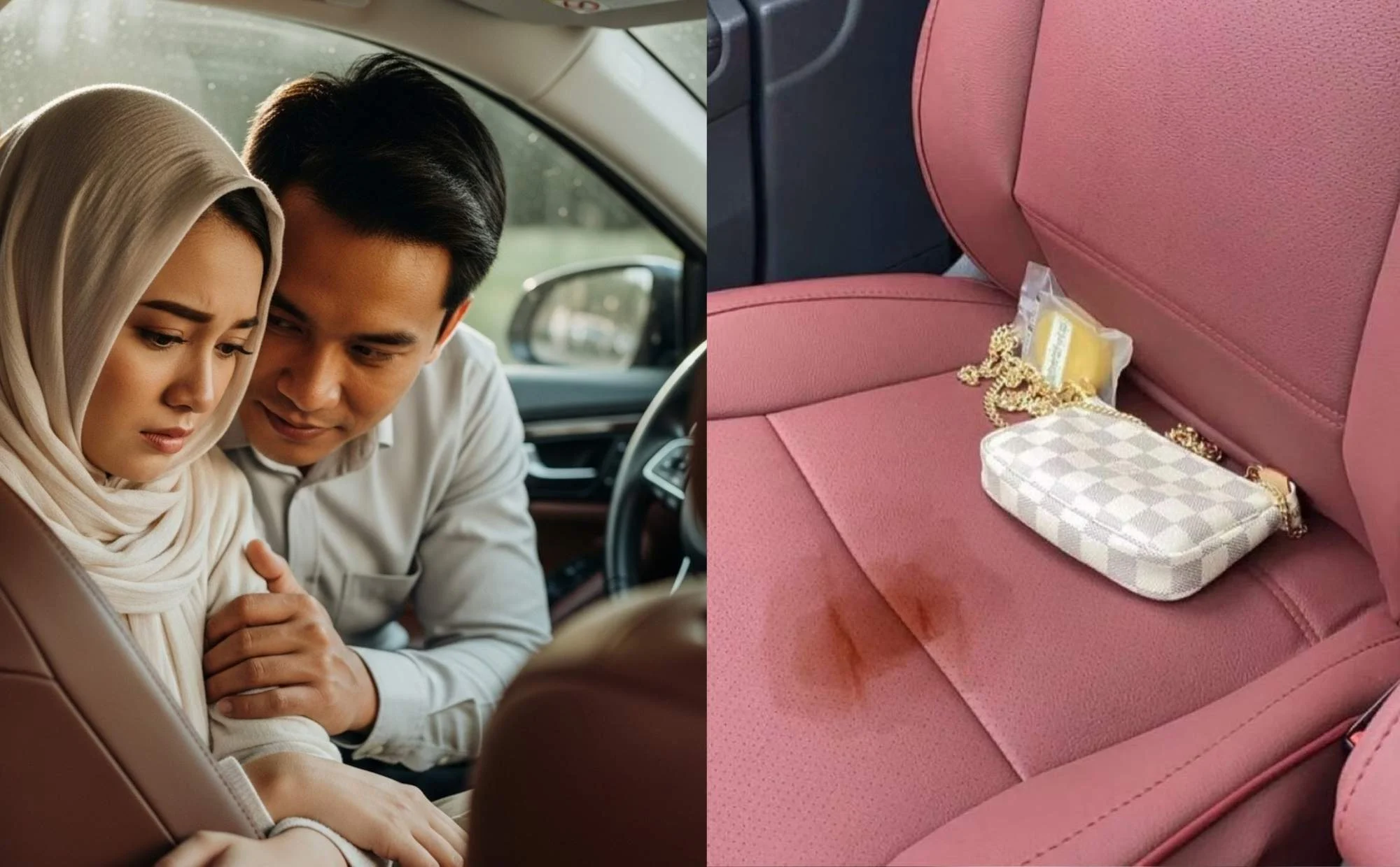 Darah Haid Tumpah Dekat ‘Leather Seat’ Kereta, Lelaki Ini Terima Pujian- “Bertuah Siapa Jadi Wife Awak…”