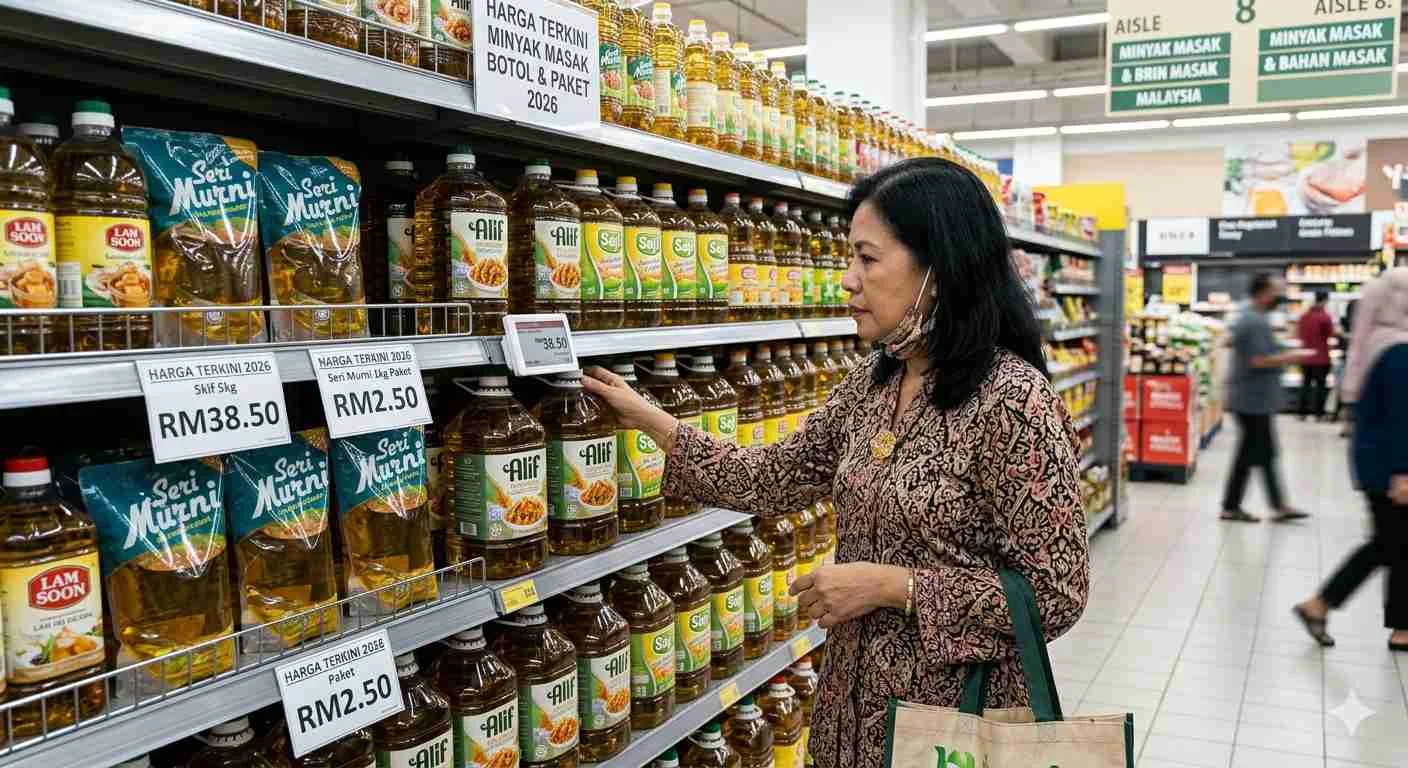 Check Dulu! Ini Harga Terkini Minyak Masak 2026 Untuk Botol Dan Paket