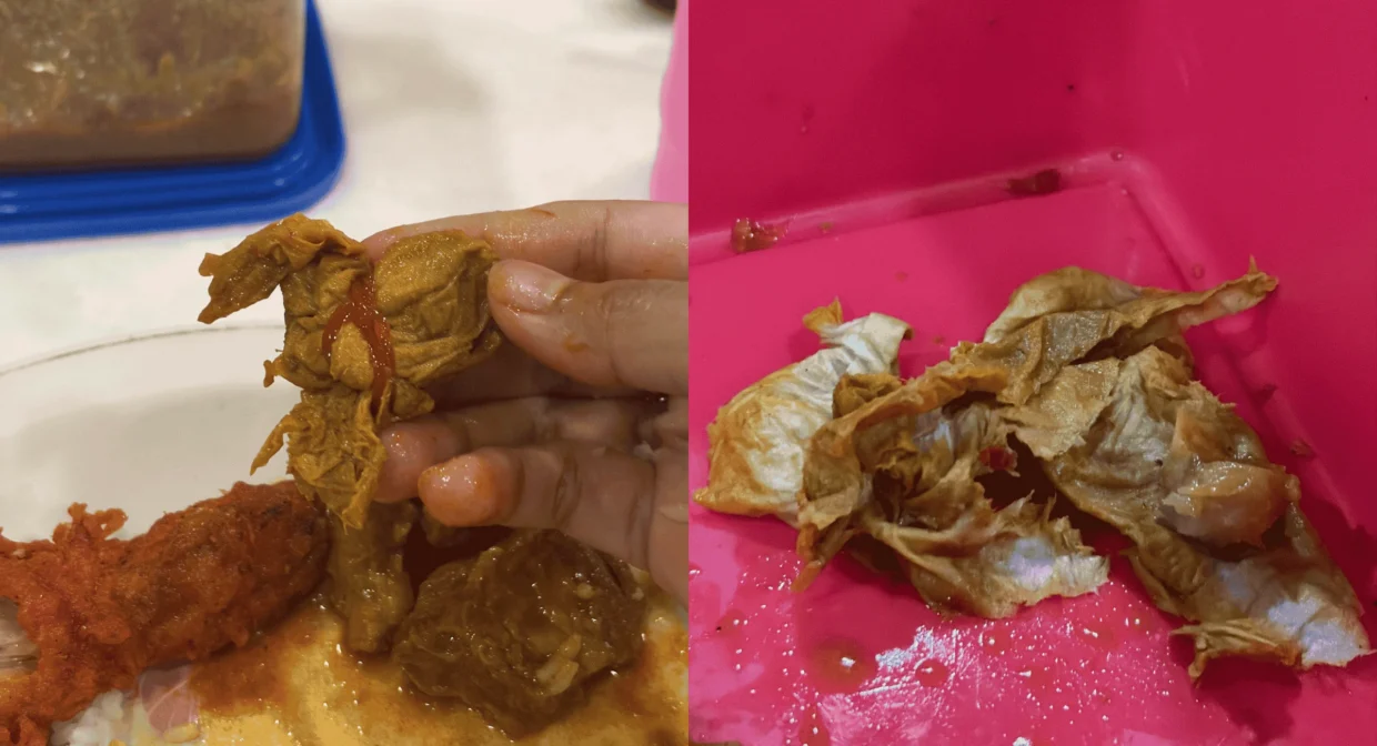 Disangka Daging, Rupanya Tisu? Penemuan Dalam Hidangan Kari Cetus Rasa Jijik