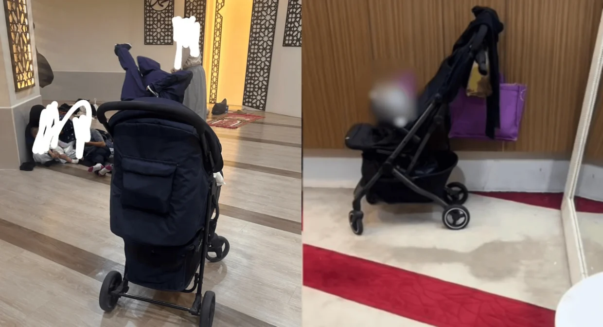 Isu Stroller Dalam Ruang Solat Cetus Perdebatan, Netizen Tampil Kongsi Pandangan