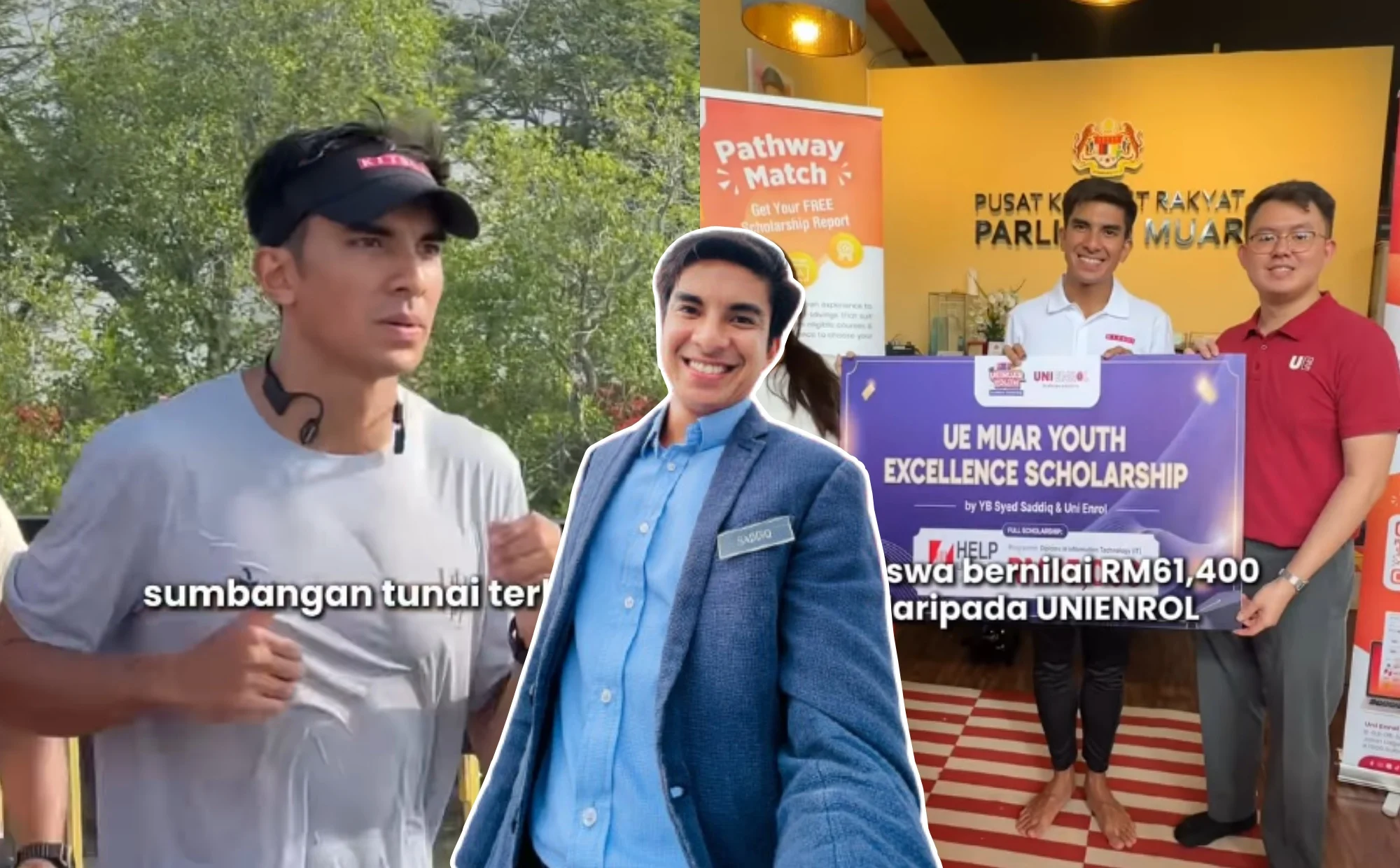 Kutipan 3 Kali Ganda, Syed Saddiq Terus Agih Bantuan Selepas Larian 171Km