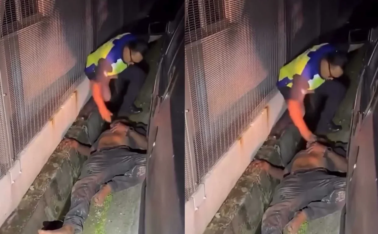 Video Anggota Polis Kejutkan Warga Emas Tidur Cetus Kemarahan Netizen