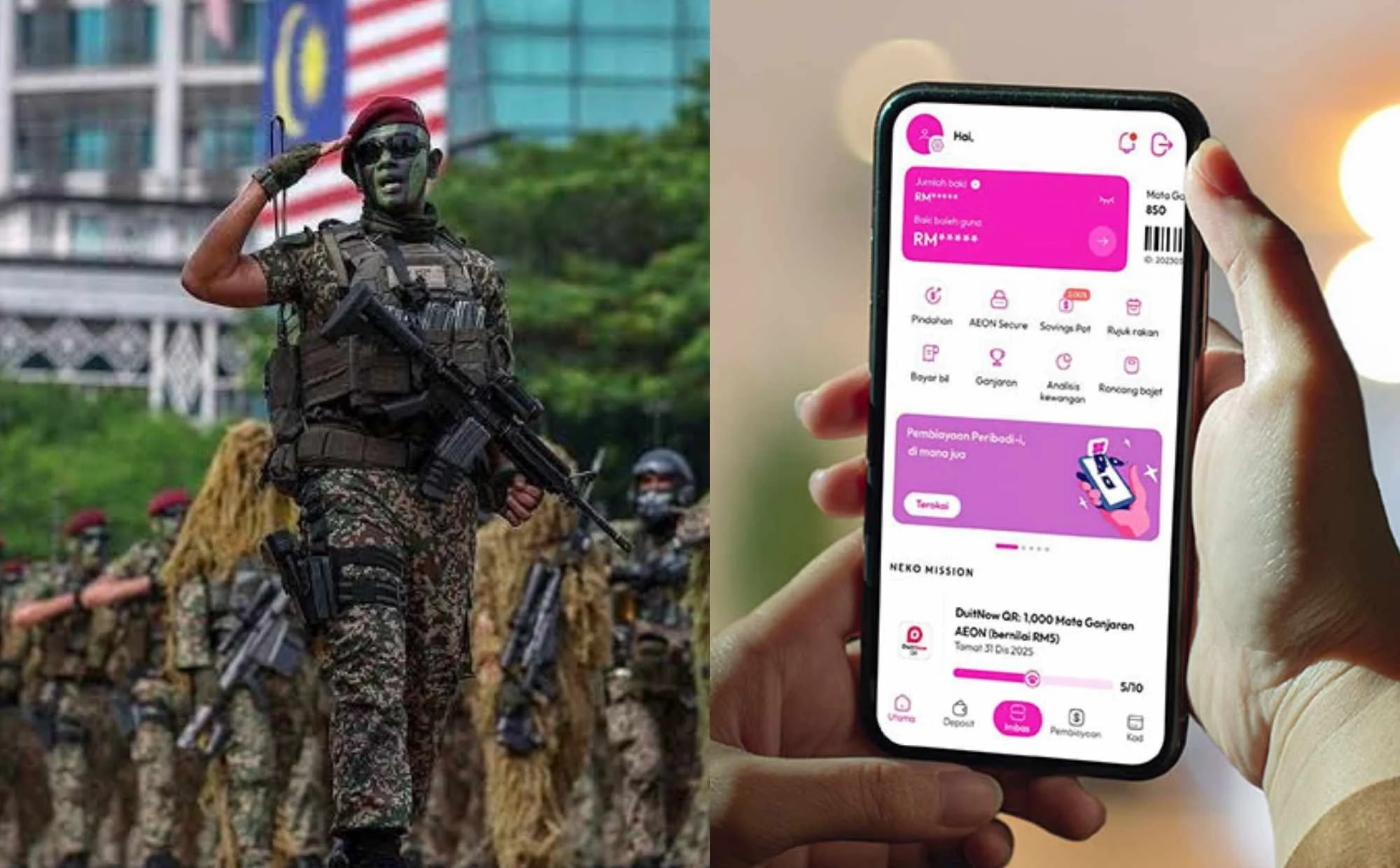 Berita Baik Buat Warga Tentera, AEON Bank Permudah Pembukaan Akaun Digital