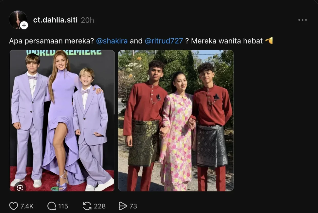 Kenapa Peminat Samakan Rita Rudaini & Shakira?