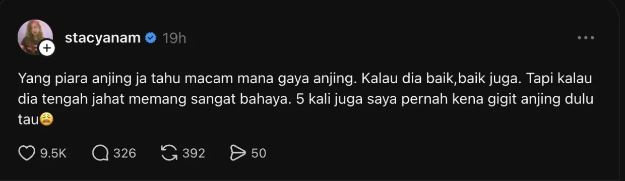 Stacy Kongsi Pengalaman Sendiri
