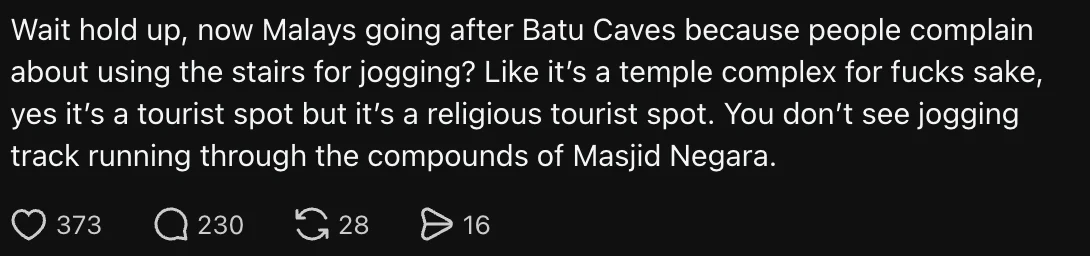 Isu Batu Caves Cetus Perdebatan Netizen
