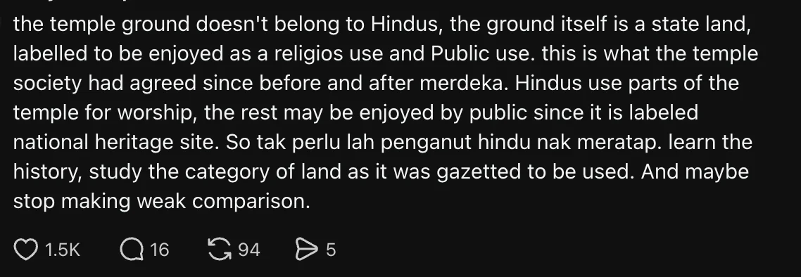 Isu Batu Caves Cetus Perdebatan Netizen