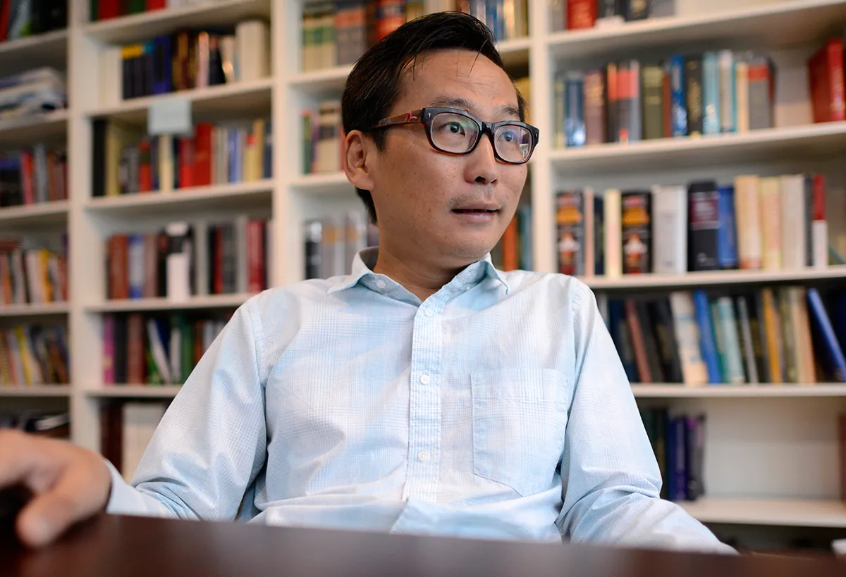 Lawyers for Liberty executive director, Eric Paulsen listens to a question during an interview with The Malaysian Insider at his office in Petaling Jaya on September 3, 2014. The Malaysian Insider/Najjua Zulkefli