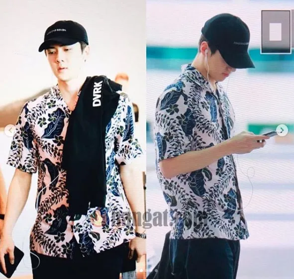 [GAMBAR] Segak! Sehun EXO Pakai Baju Batik Di Kuala Lumpur